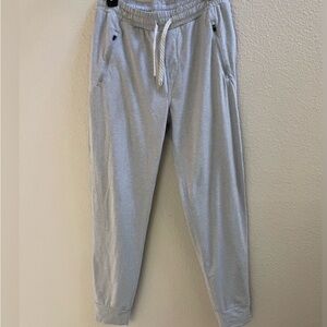 Vuori Performance Joggers Heather grey Large sweatpants lightweight.